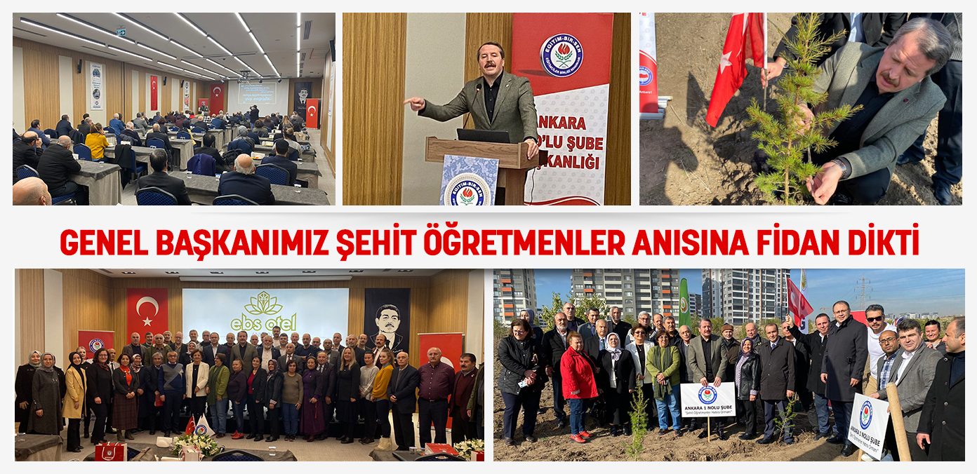 Genel Başkanımız şehit öğretmenler anısına fidan dikti
