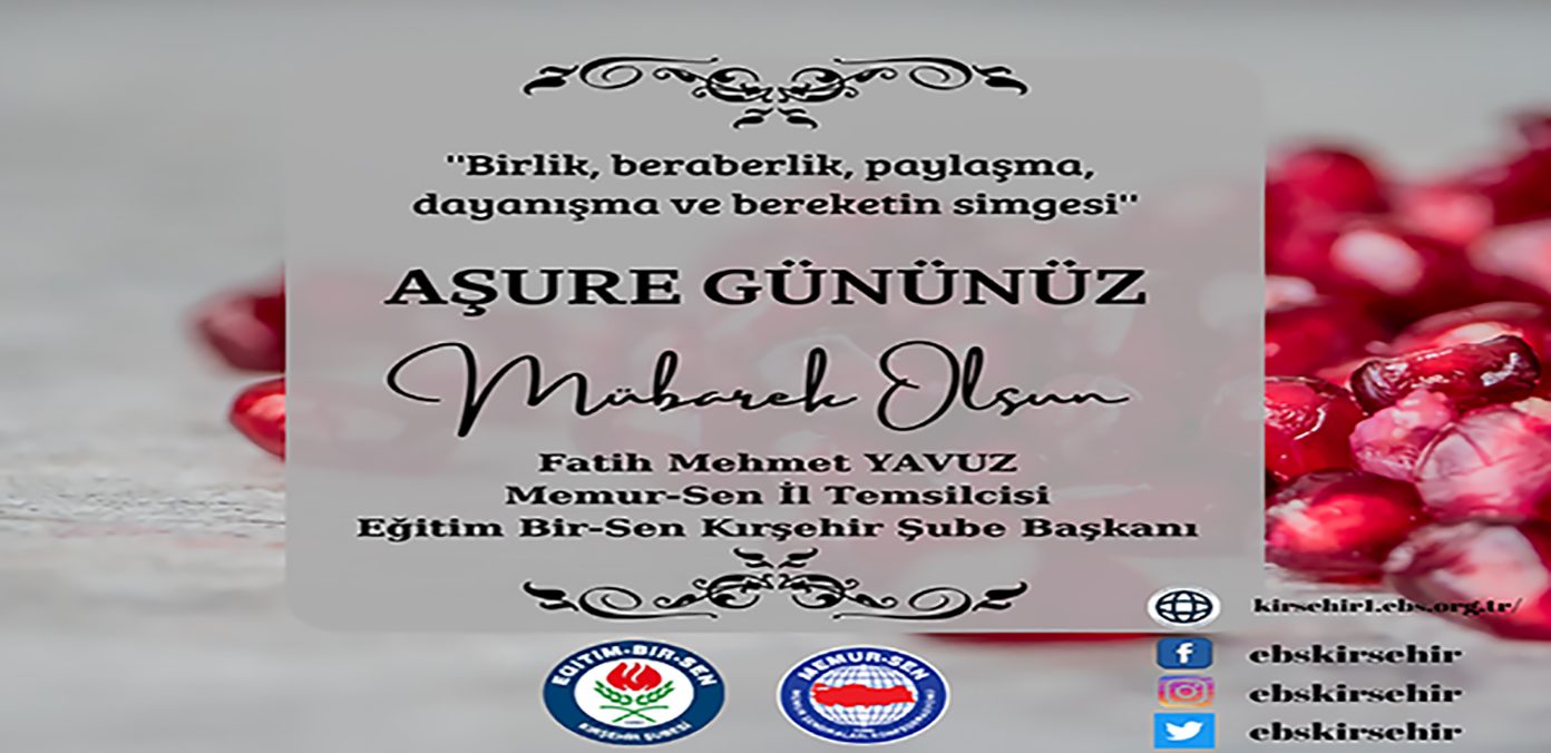 AŞURE GÜNÜMÜZ MÜBAREK OLSUN.