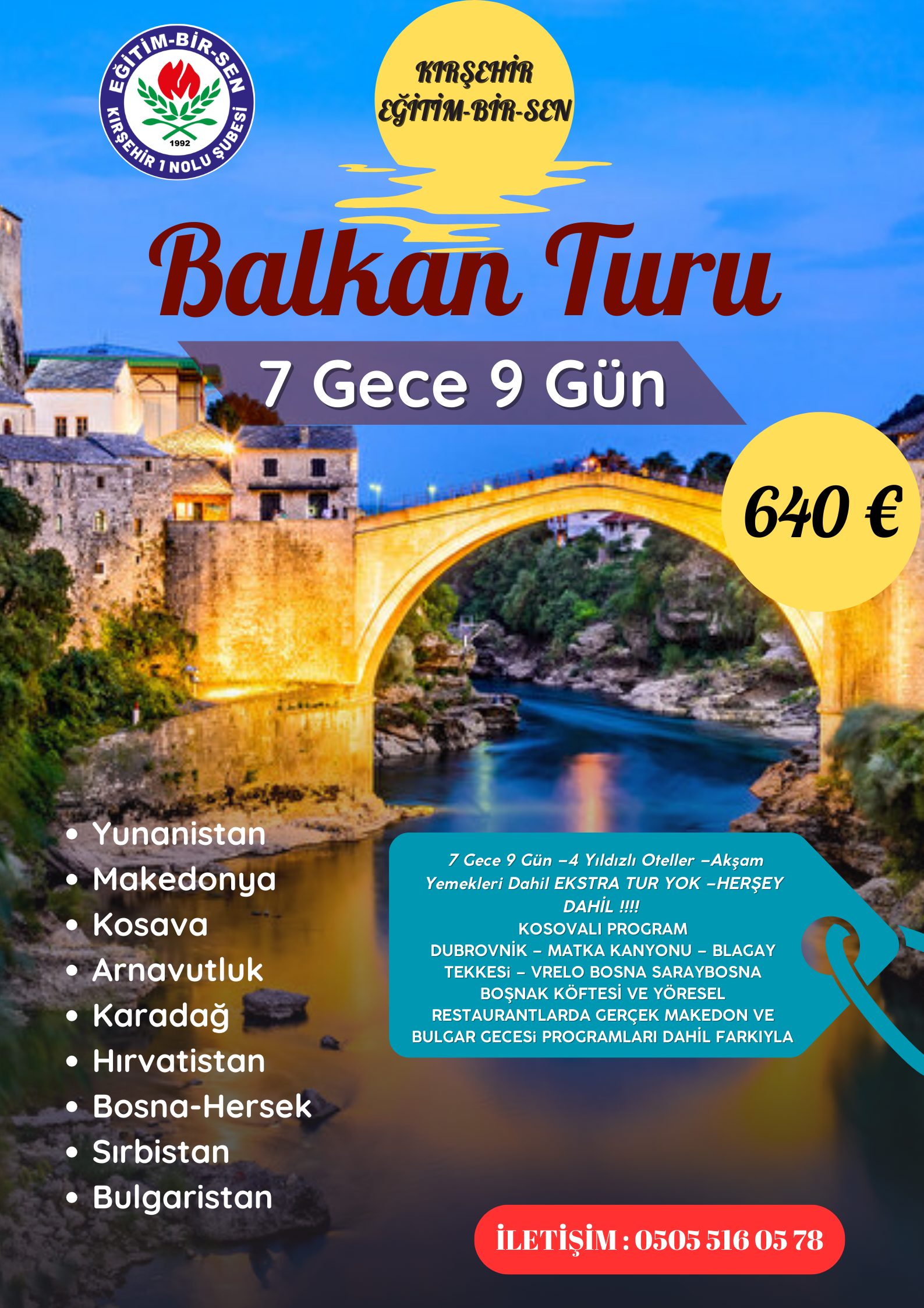 BÜYÜK BALKAN TURU 9 GÜN 9 ÜLKE AYRINTILAR
