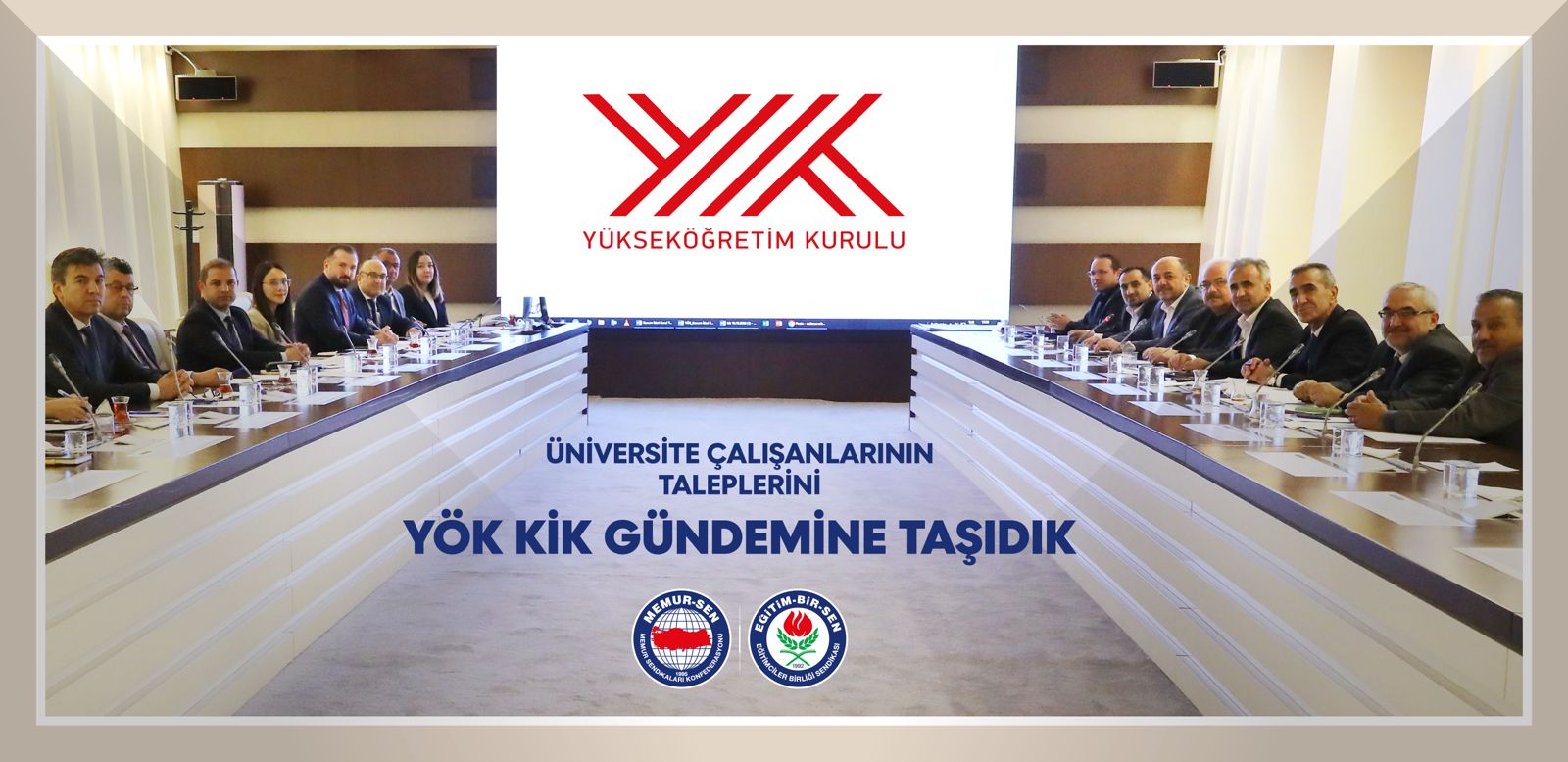 ÜNİVERSİTE ÇALIŞANLARININ TALEPLERİNİ YÖK KİK GÜNDEMİNE TAŞIDIK
