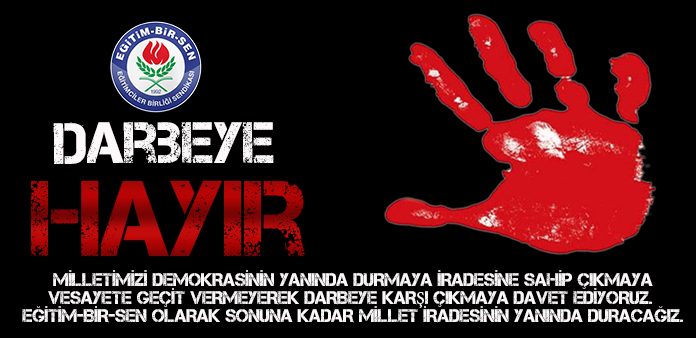 DARBELERE HAYIR!