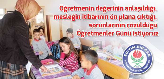 ÖĞRETMENLER GÜNÜ