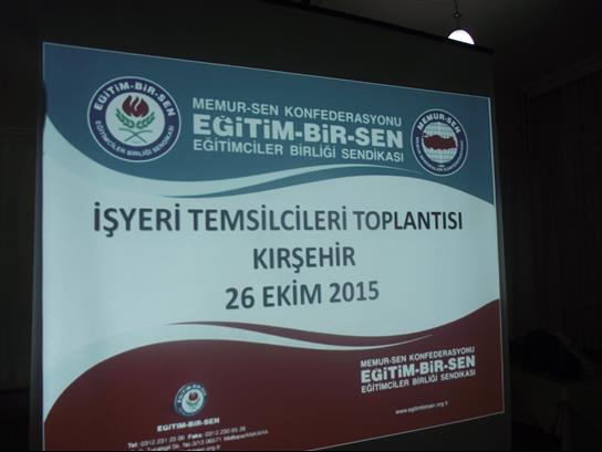 İŞ YERİ TEMSİLCİLERİ İSTİŞARE TOPLANTISI