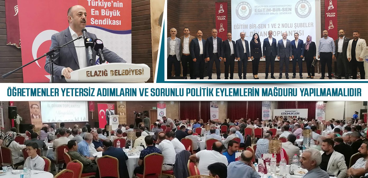 Öğretmenler yetersiz adımların ve sorunlu politik eylemlerin mağduru yapılmamalıdır
