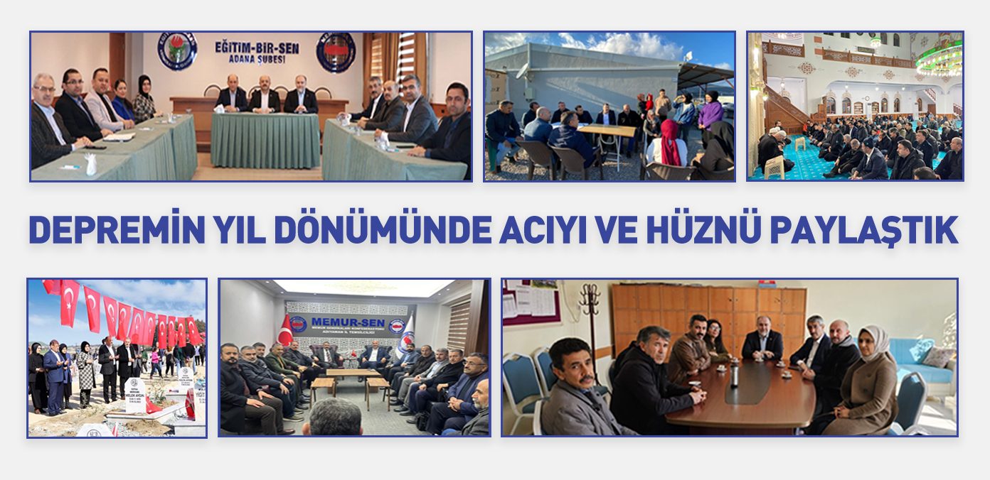 Depremin yıl dönümünde acıyı ve hüznü paylaştık
