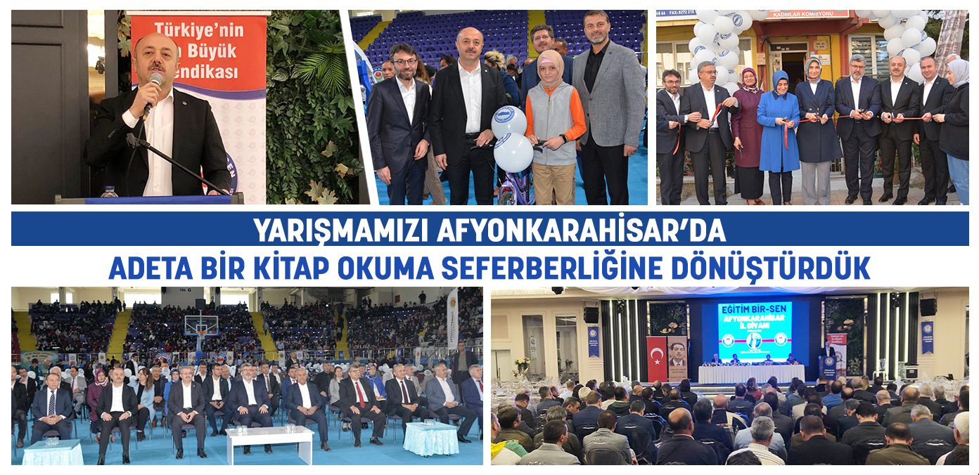 Yarışmamızı Afyonkarahisar’da adeta bir kitap okuma seferberliğine dönüştürdük