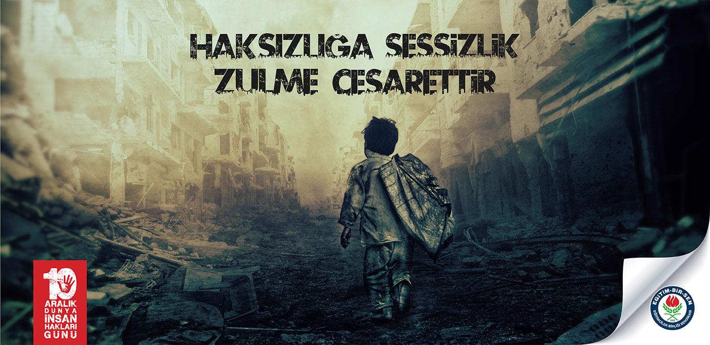 8 ARALIK DÜNYA İNSAN HAKLARI GÜNÜ MESAJI