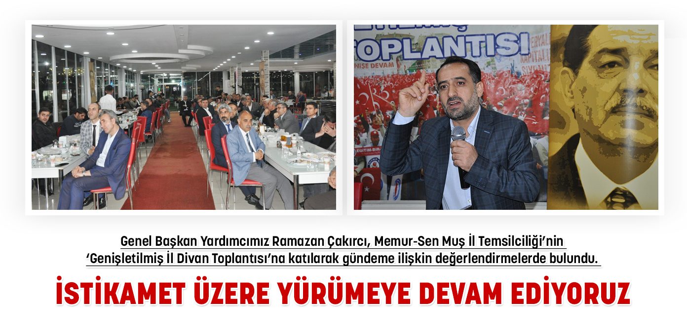 İstikamet üzere yürümeye devam ediyoruz