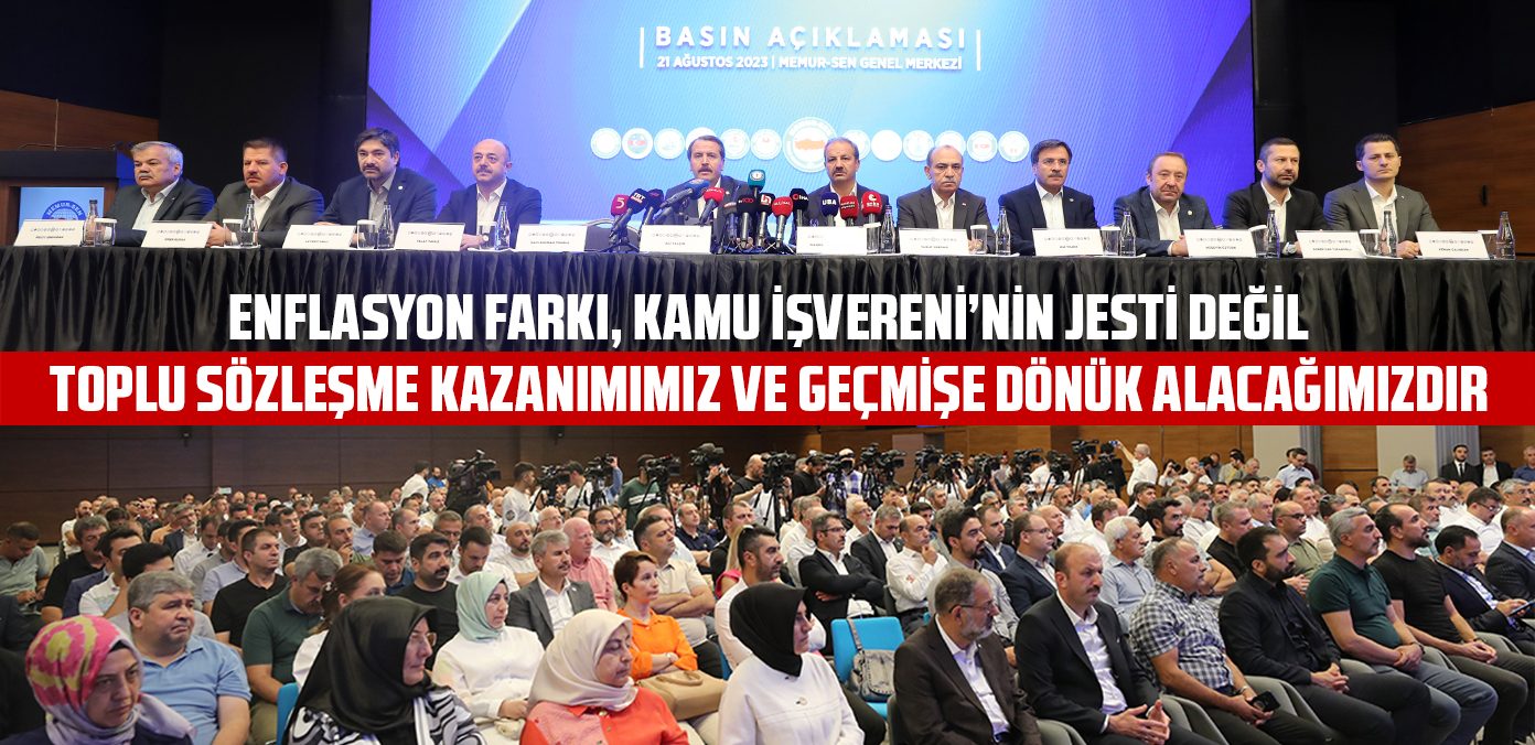İçinde refah payı olan ve piyasa şartlarını dikkate alan bir teklif bekliyoruz