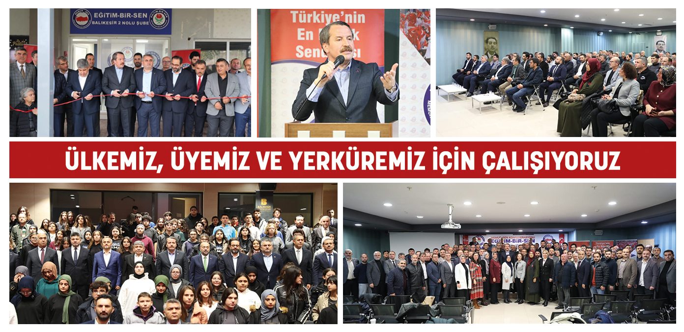 Ülkemiz, üyemiz ve yerküremiz için çalışıyoruz