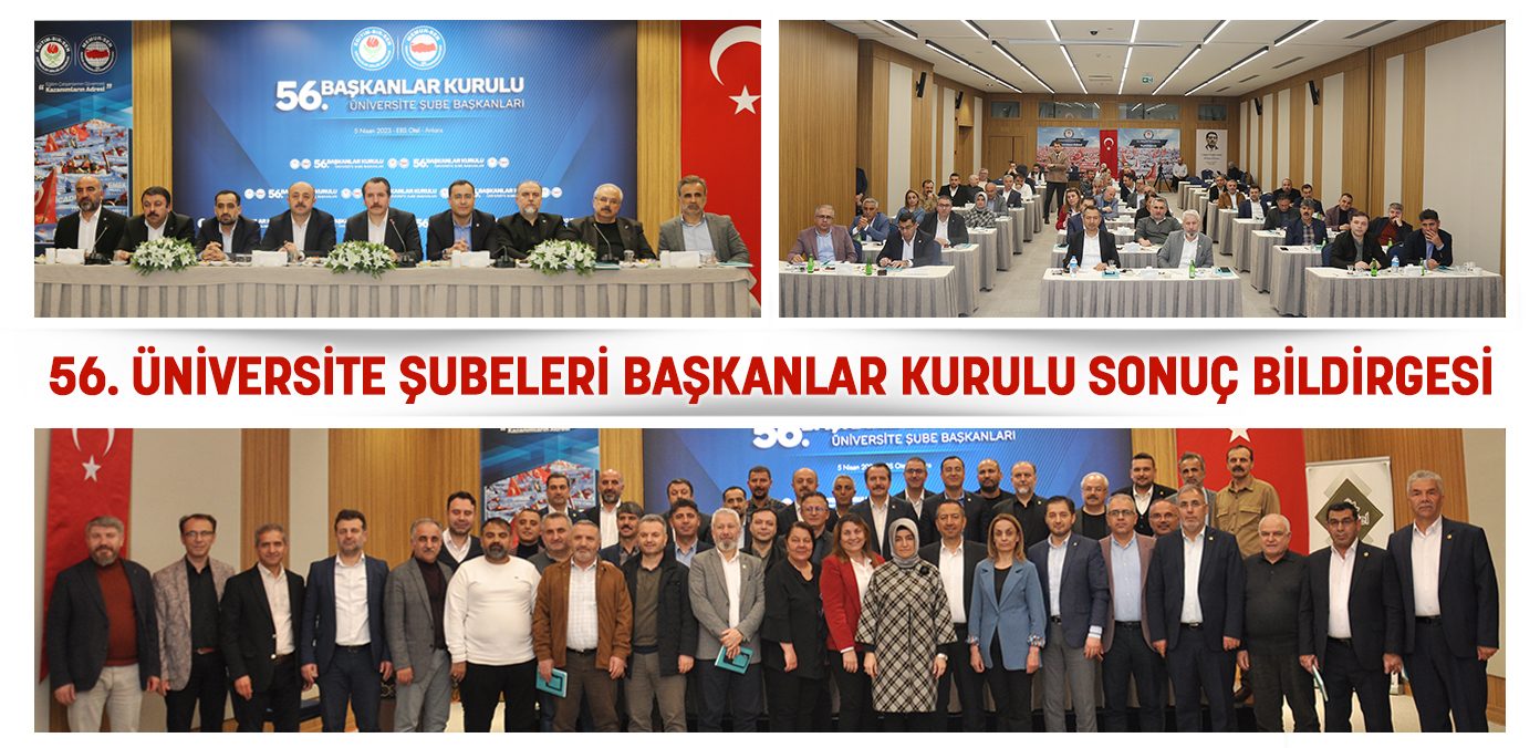 Üniversite şube başkanlarımızla bir araya geldik