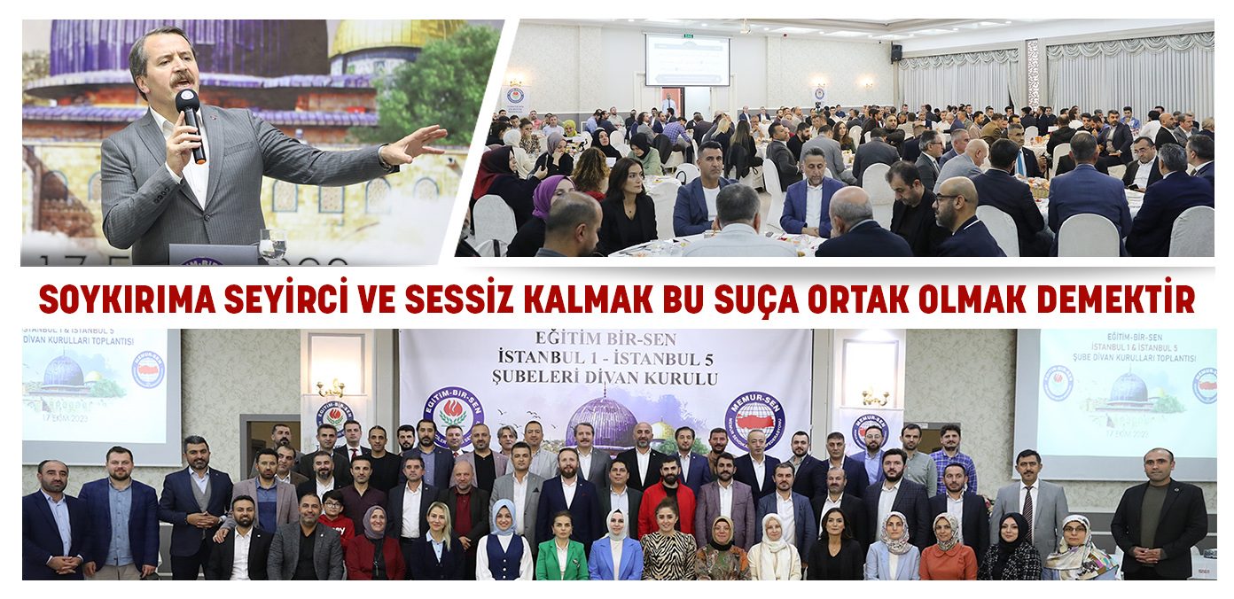 Soykırıma seyirci ve sessiz kalmak bu suça ortak olmak demektir