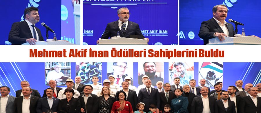Mehmet Akif İnan Ödülleri sahiplerini buldu
