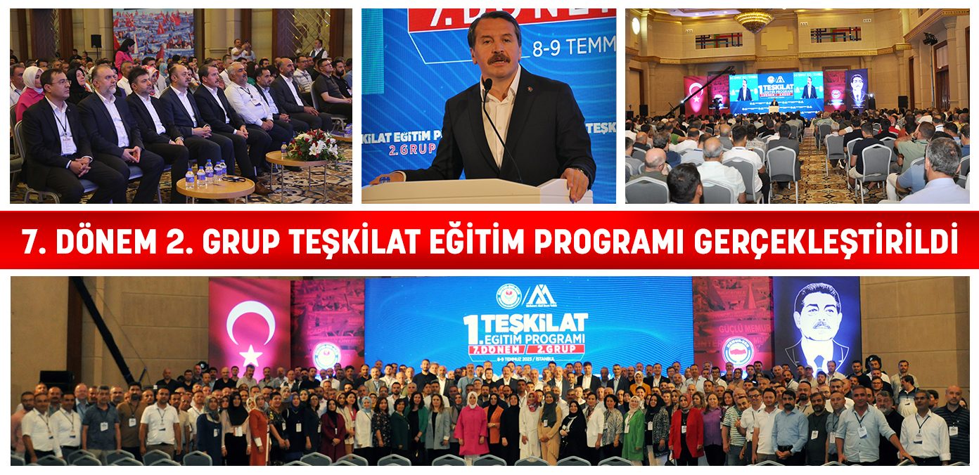 7. Dönem 2. Grup Teşkilat Eğitim Programı gerçekleştirildi