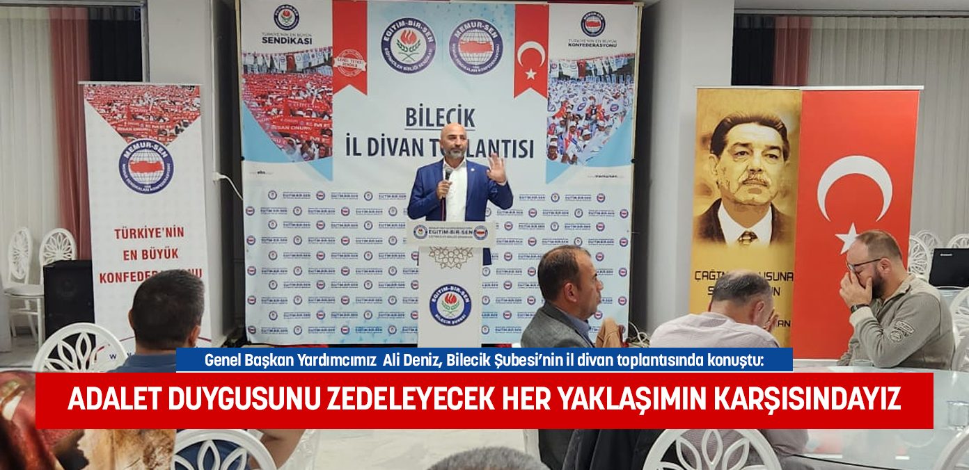Adalet duygusunu zedeleyecek her yaklaşımın karşısındayız