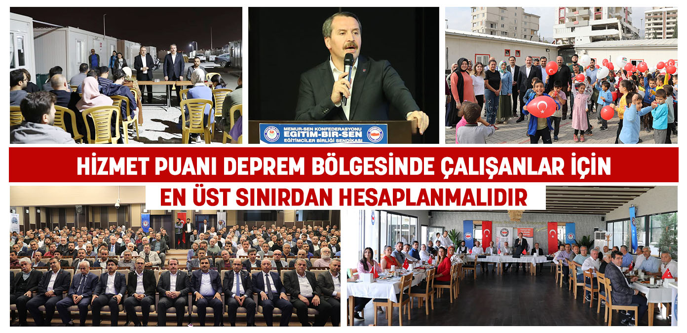 Hizmet puanı deprem bölgesinde çalışanlar için en üst sınırdan hesaplanmalıdır