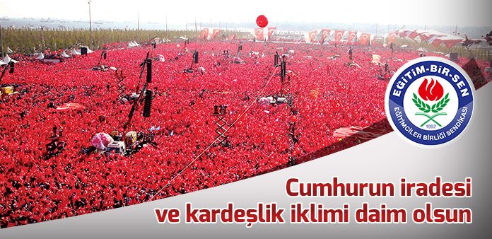 CUMHURİYETİMİZ VE KARDEŞLİĞİMİZ DAİM OLSUN