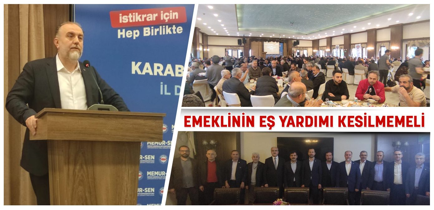 Emeklinin eş yardımı kesilmemeli